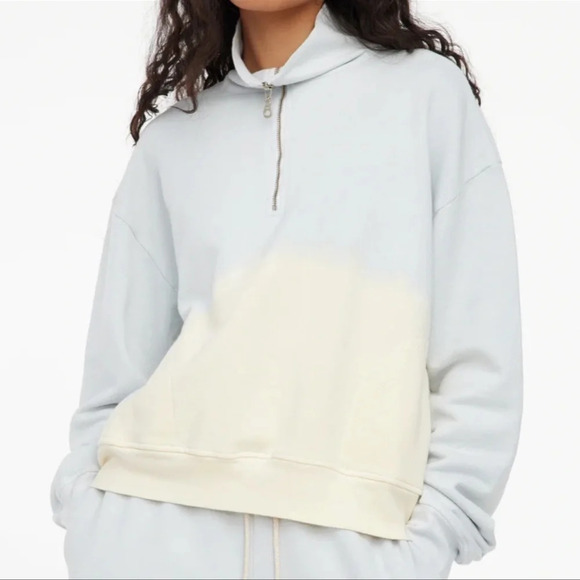 NWT Anthropologie LACAUSA Cosmo Zip Up Pullover in Pop Wash Size XS - Picture 1 of 13